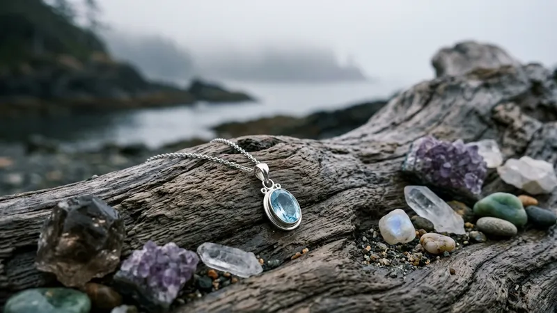 Pendentif aigue marine lithothérapie : vertus & conseils
