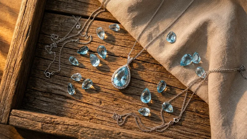 Pendentif aigue-marine goutte : guide pour bien choisir